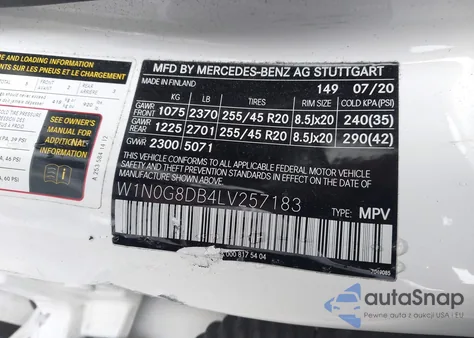 2020 Mercedes-Benz Glc 300 z USA, uszkodzony, nr VIN W1N0G8DB4LV257183